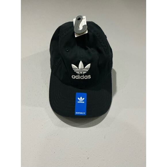 adidas Other - Adidas Relaxed Split Trefoil Strap-Back Hat Black